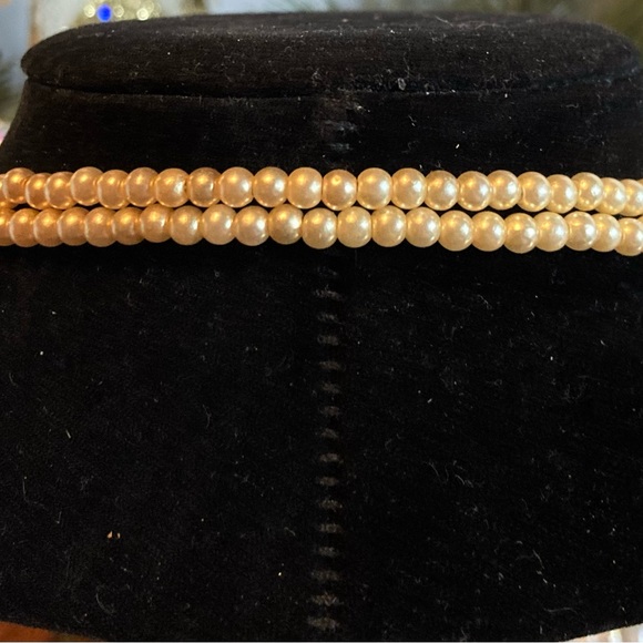 TRESKA PEARL Necklace Statement piece Wire Wrap expandable - Picture 5 of 5